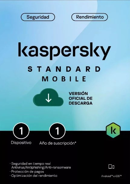 Kaspersky Standard Mobile para 1 Dispositivo por 1 Año